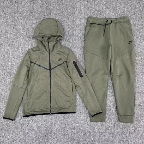 Nike Tech Fleece Hoodie Olive — 7