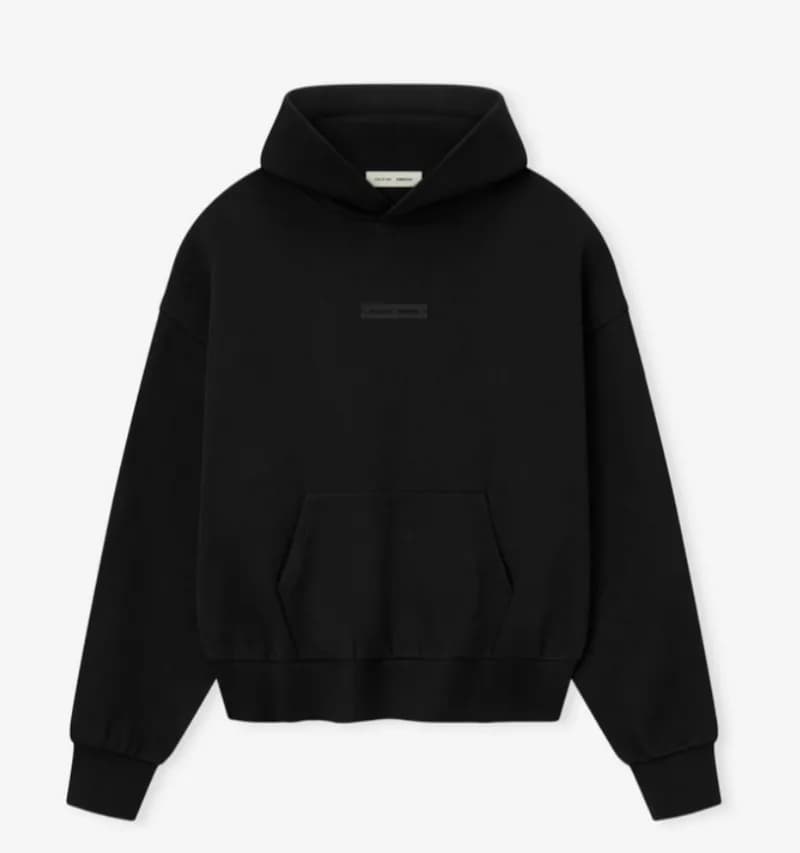 Fear of God Essentials Half-Zip Windbreaker Oversized Fit — 6296 黑色