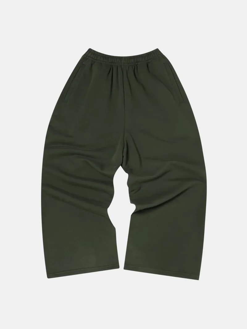 Hooded Sweatshirt Heather Grey — 橄榄绿卫裤(olive green sweatpants) fabric washing
