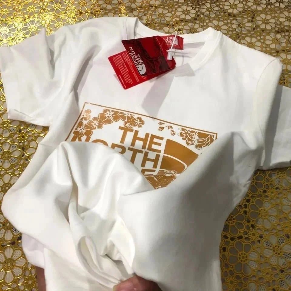 The North Face Logo Tee Neon Pink Heart Logo — 25
