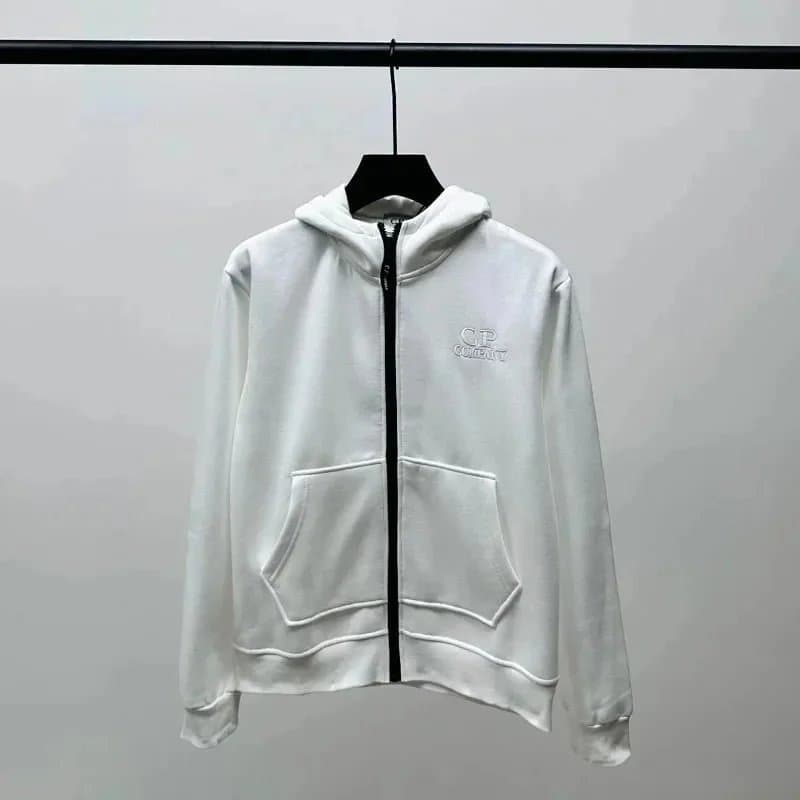 C.P. Company Crewneck Sweatshirt Solid Yellow — 白色