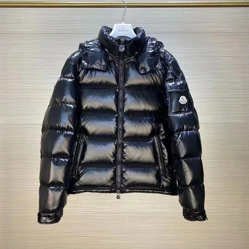 Moncler Quilted Vest Jacket Ribbed Sleeve — Moncler黑色-白标