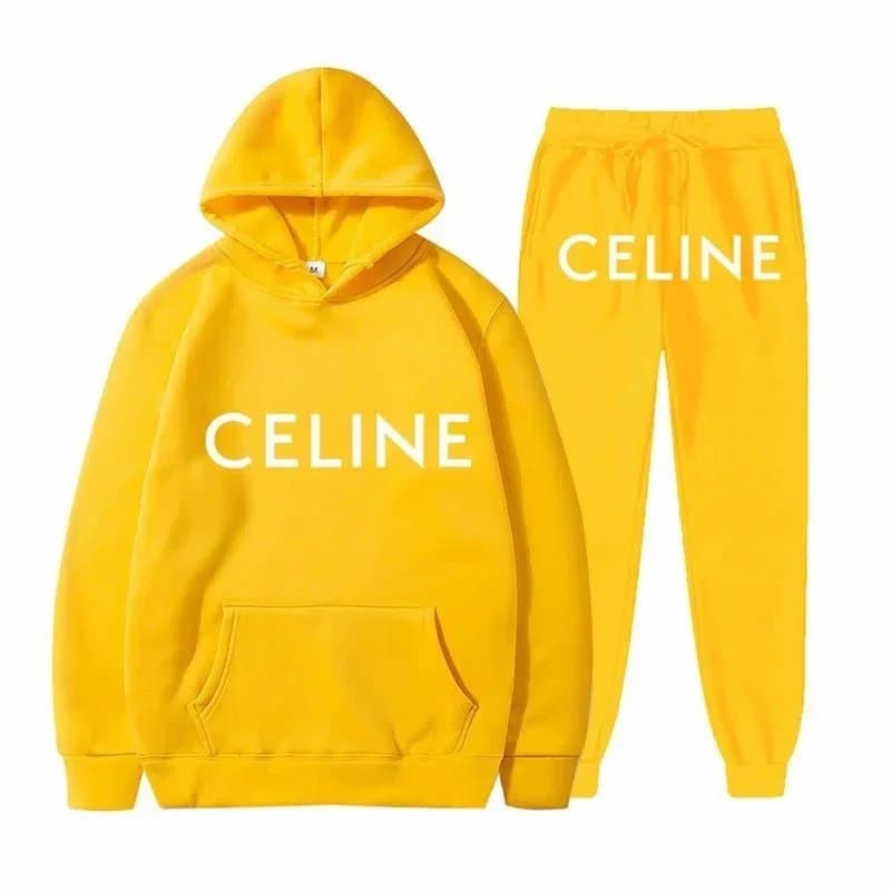 Celine Logo Joggers White Logo — 17