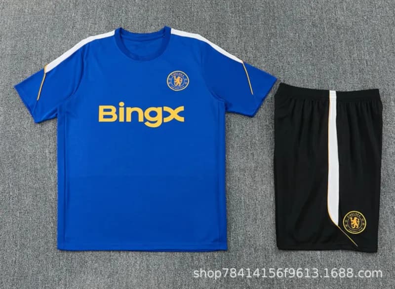 Paris Saint-Germain Training Kit Qatar Airways — 2627短袖切尔西彩兰色