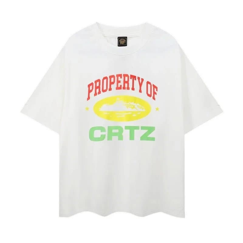 Corteiz Graphic Tee Pink Script Logo — 27