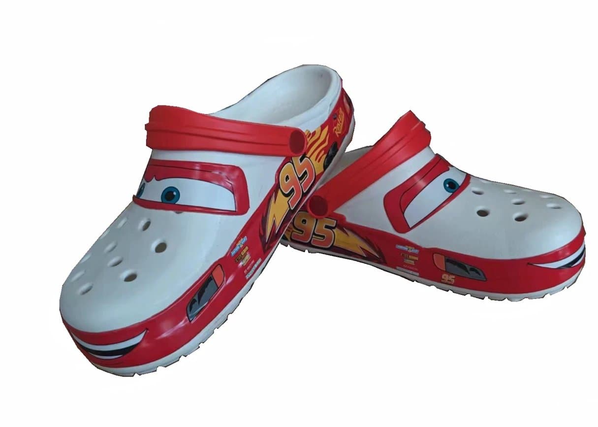 Disney Lightning McQueen Clog Character Print
