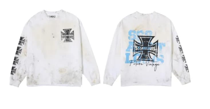 Saint Michael Long Sleeve Tee Future Vintage