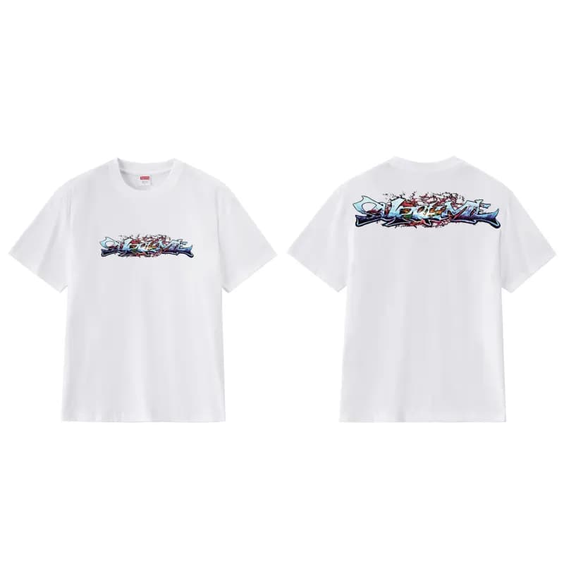 Supreme T-Shirt Patchwork Logo — 19白色