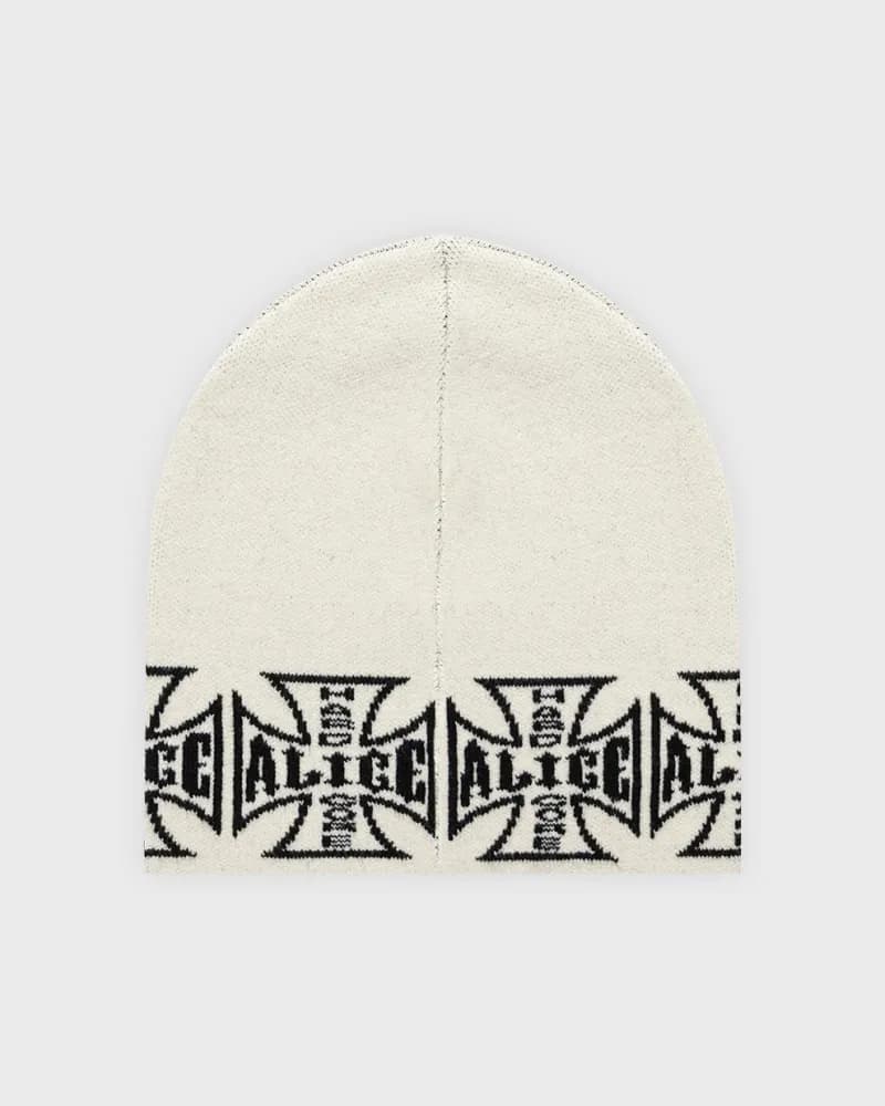 Chrome Hearts Beanie Script Logo — 白色4