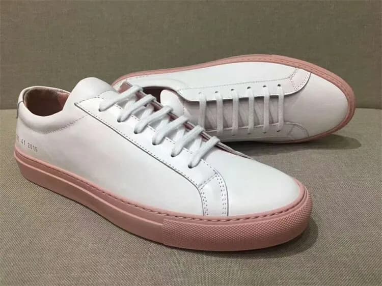 Common Projects Achilles Low Bordeaux — 白皮+粉红底(欧码)不退不换
