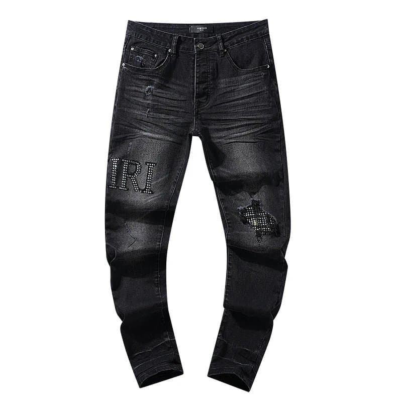 Amiri Distressed Jeans IRO Patch — AM310