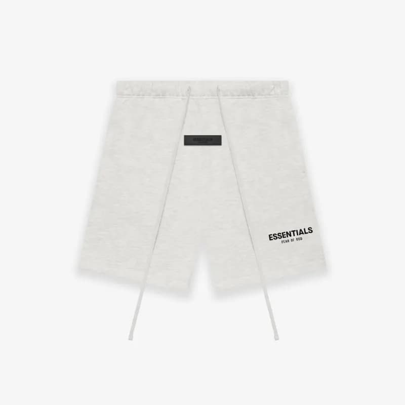Fear of God Essentials Split Shorts Black — Light oats