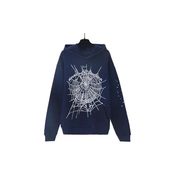Sp5der Hoodie Spider Web Graphic — 189 宝蓝
