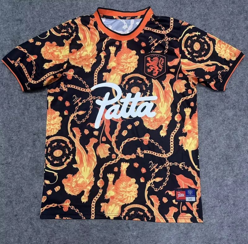 Patta Graphic Jersey Lion and Chain Print