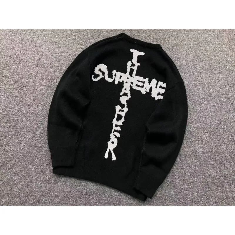 Supreme Knit Sweater Cross Logo