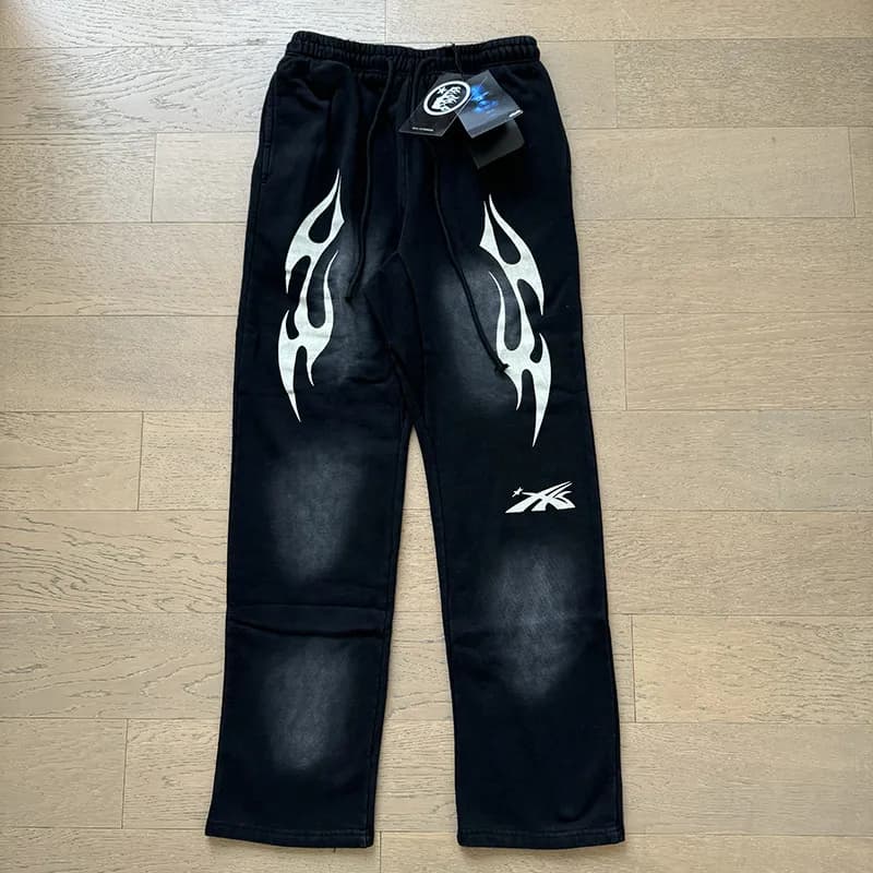 Reebok Sweatpants Flame Graphic — 736 黑色