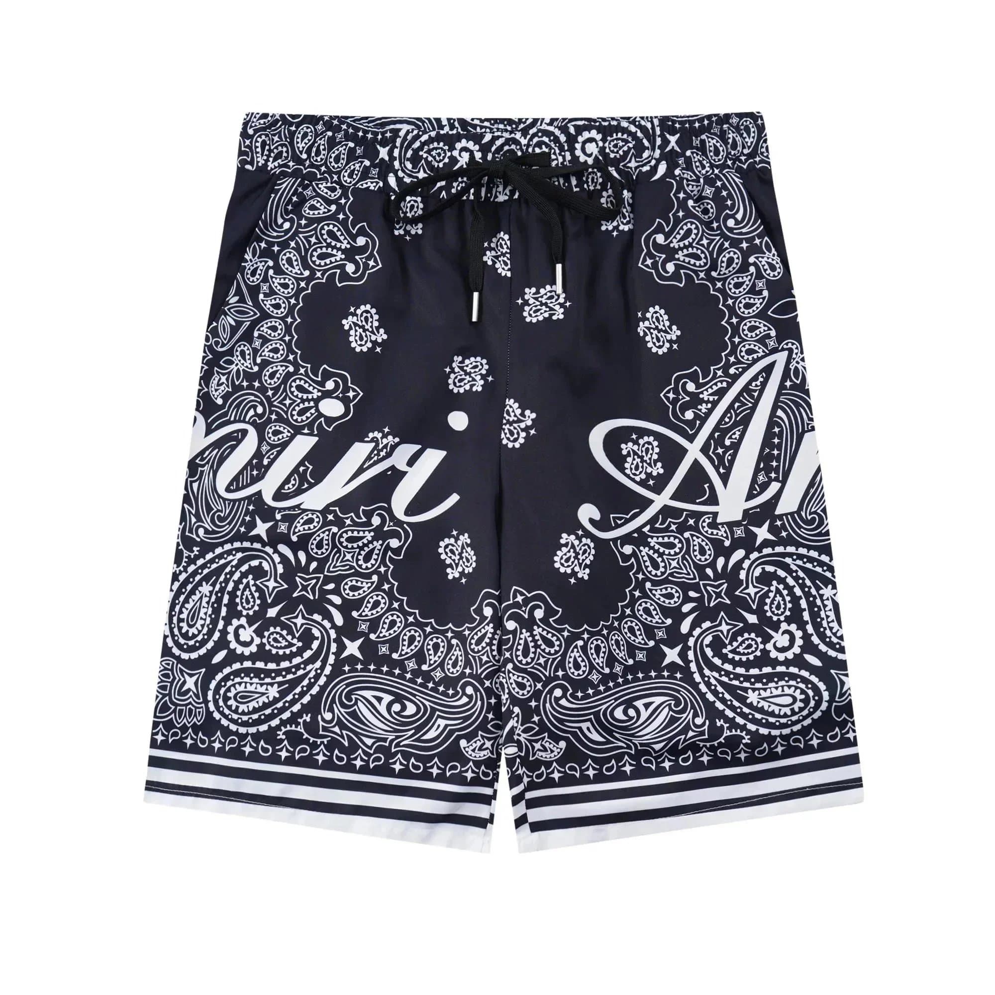 Amiri Camp Shirt Diamond Star Print — 33