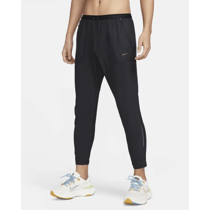 Nike Tech Fleece Joggers Black with Reflective Stripe — 10Fn3975