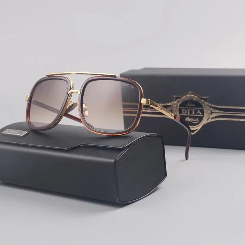 DITA Aviator Sunglasses Gold Frame Gradient Lens — 款式18