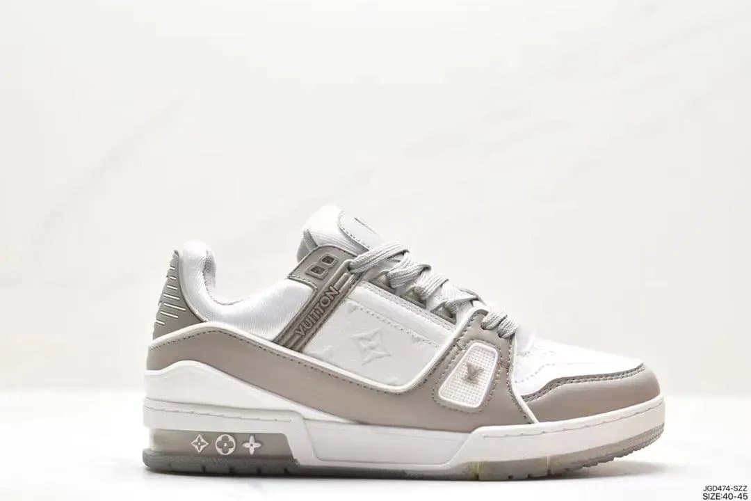 Louis Vuitton LV Trainer Orange Monogram — 14 白浅灰