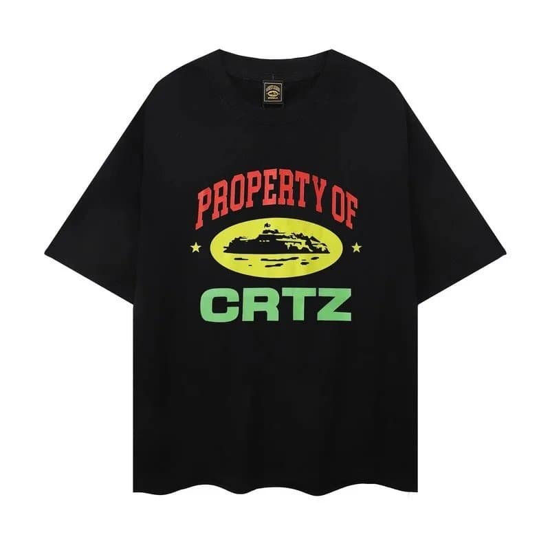 Corteiz Graphic Tee Pink Script Logo — 22