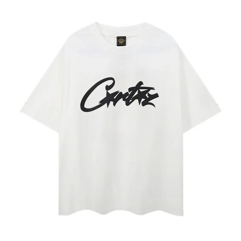 Corteiz Graphic Tee Pink Script Logo — 9