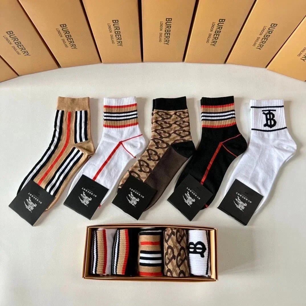 Dior Logo Socks Assorted Logo Print — 23
