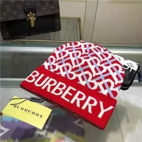 Burberry Knit Beanie Monogram Logo