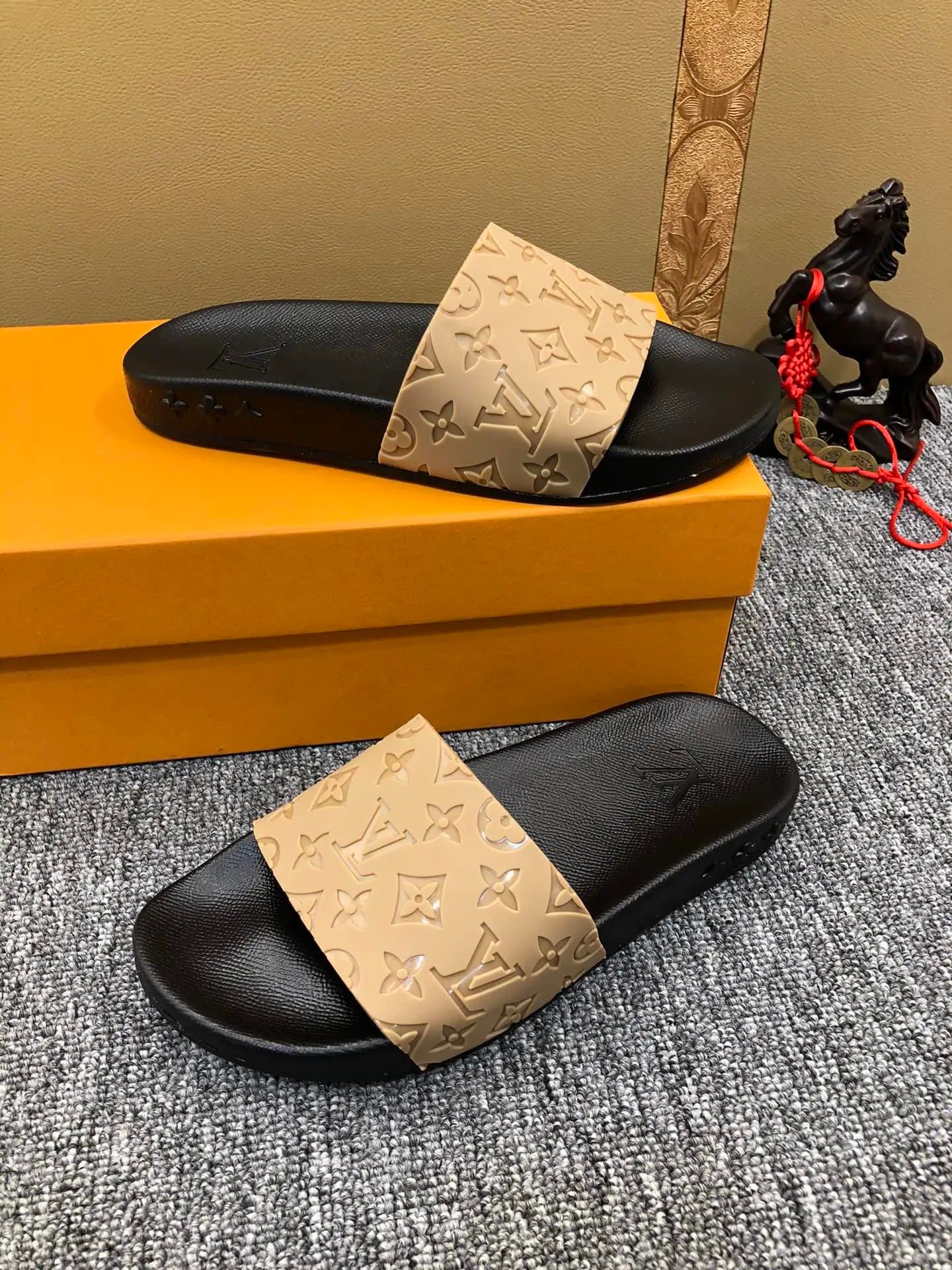Louis Vuitton Slide Sandal Monogram Embossed