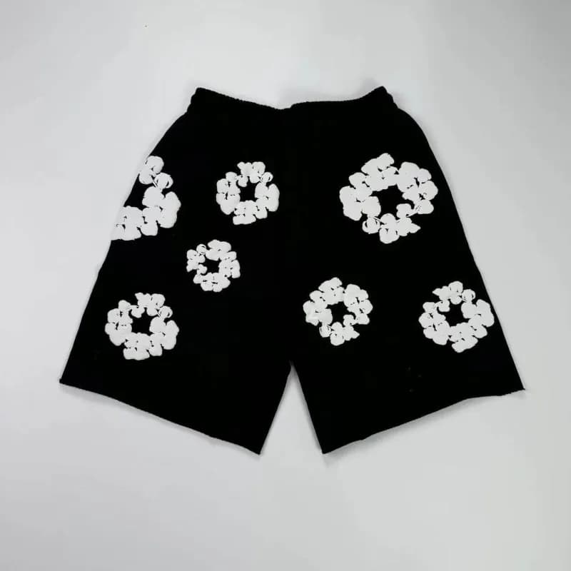 Fear of God Floral Sweat Shorts Painted Floral Print — Dt21 - Black Black