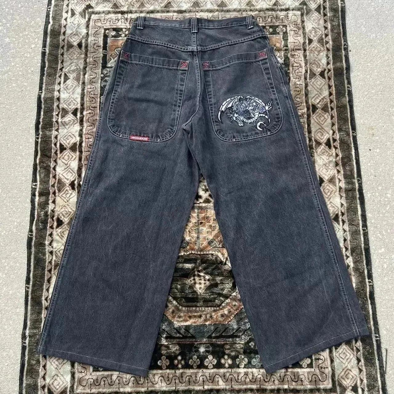 Levi's 501 Jeans Floral Embroidered — 22黑色005