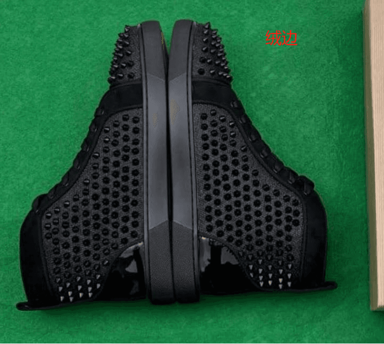 Christian Louboutin Louis Spikes Monochrome Red — 2