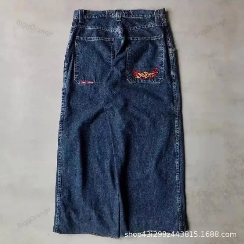BAPE Denim Skirt Ape Head Embroidery