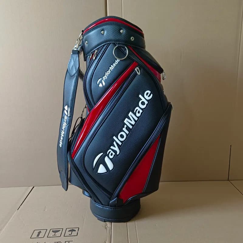 Golf Cart Bag Carbon Fiber Print