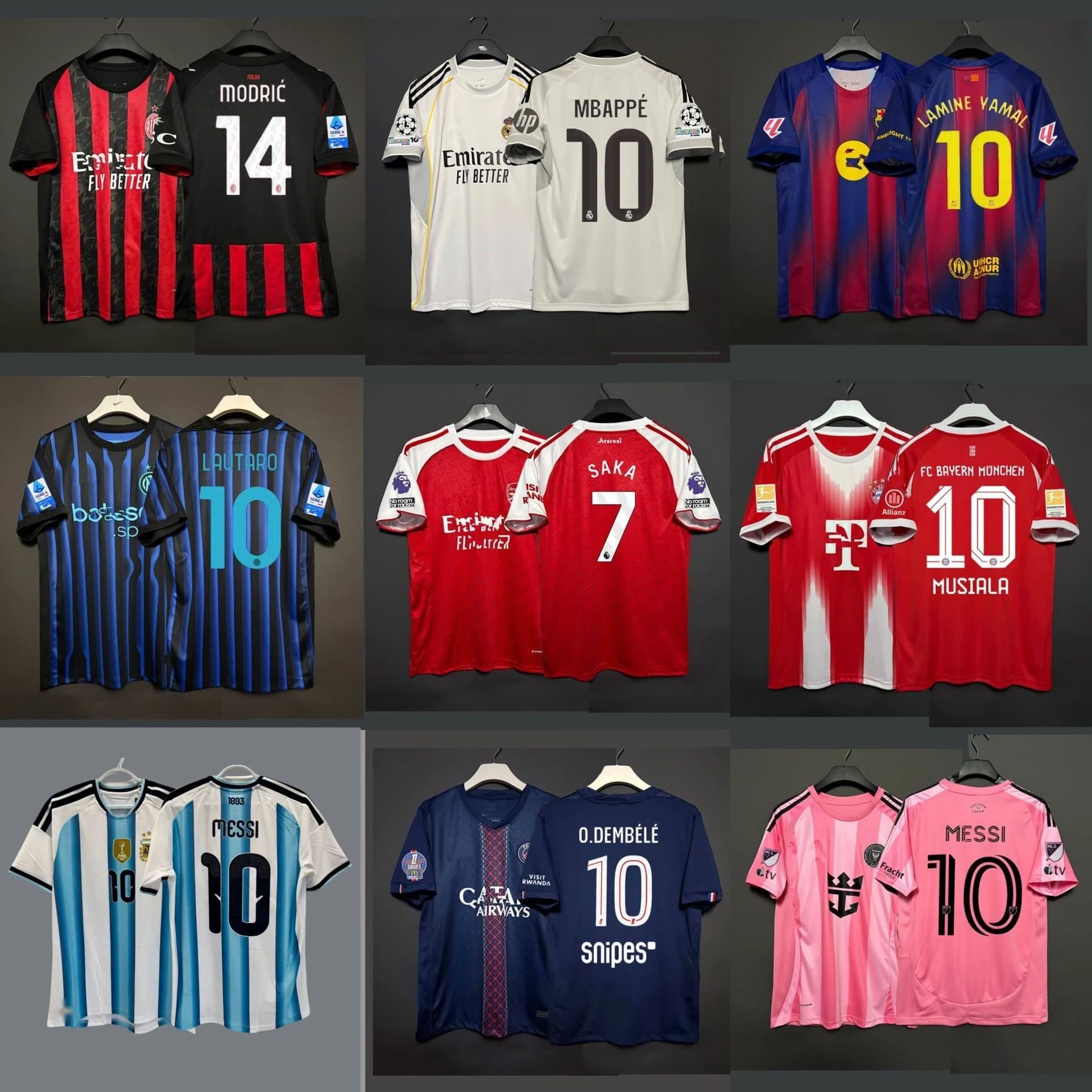 Adidas Real Madrid Home Jersey Mbappé 10 UEFA Foundation — 巴黎主场+印10号+臂章