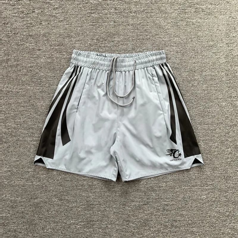 Travis Scott Cactus Jack Shorts Signature Script — 8397 gray blue