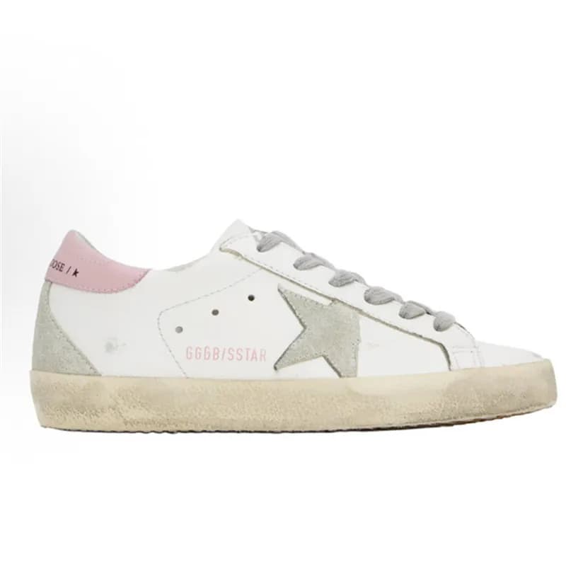 Golden Goose Superstar Distressed Silver Star — 白色