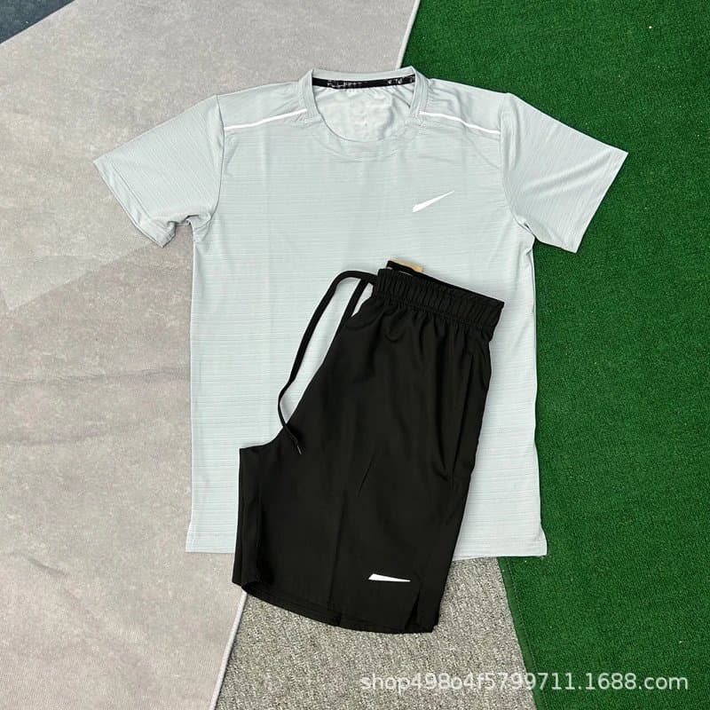 Nike Training Set Mint Green — 水晶条灰色+D218黑色