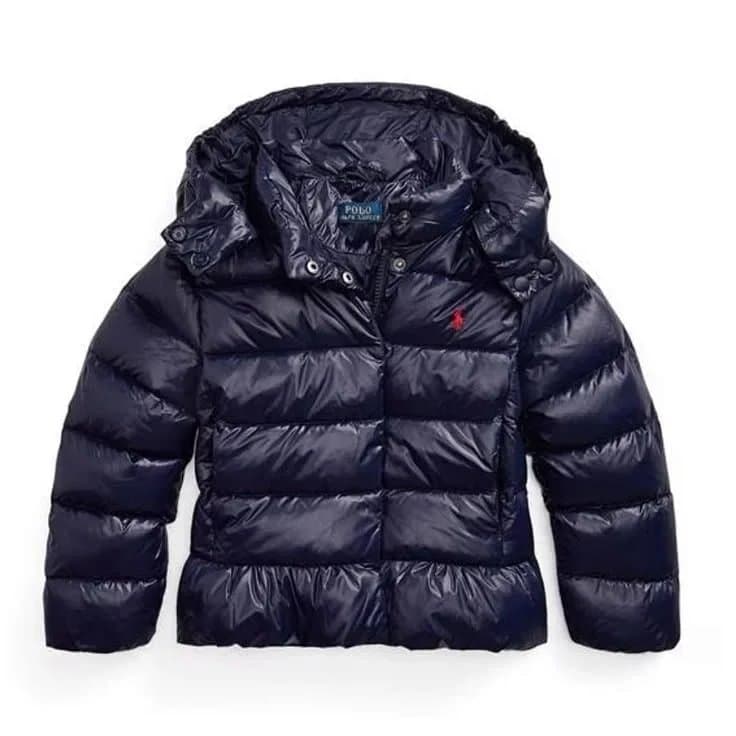 Moncler Quilted Vest Jacket Ribbed Sleeve — Ralph Lauren亮藏蓝色-品质特价