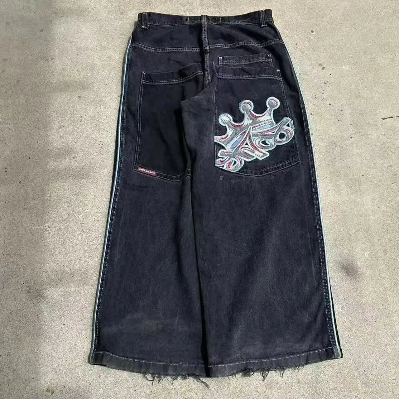 Supreme Low Rise Baggy Jeans Embroidered — 17