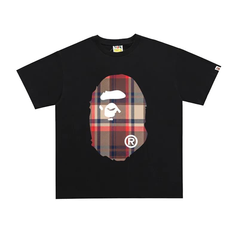 BAPE Graphic Tee Multi-Logo Print — S003黑色