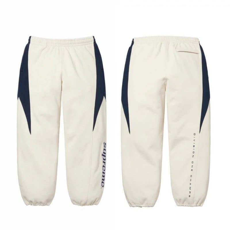 Supreme Track Pants Brown Beige Panel — A324白色
