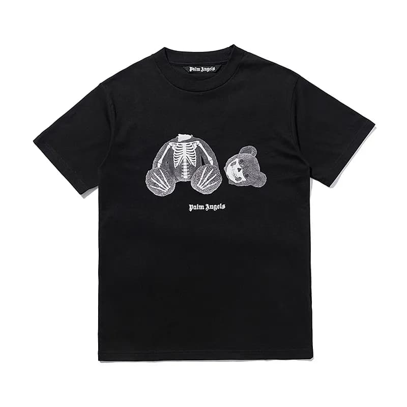 Palm Angels Skeleton Bear Tee Skeleton Bear Graphic