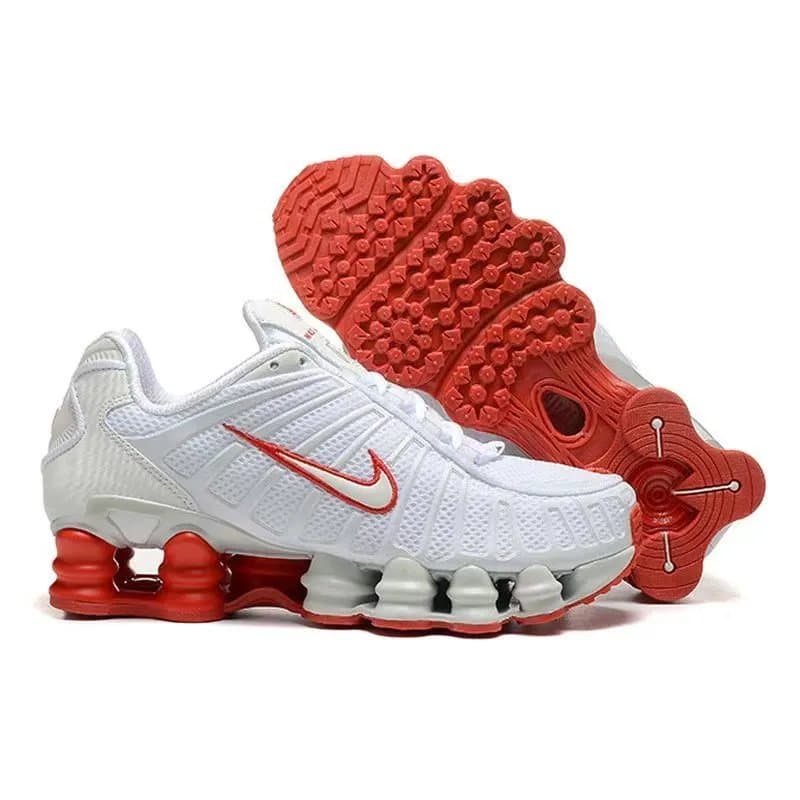 Nike Shox R4 White/Red — NK-17