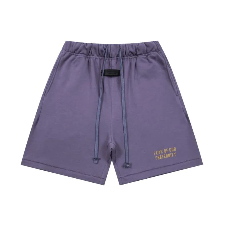 Fear of God Essentials Essentials Shorts Embroidered Logo — K232幽兰紫