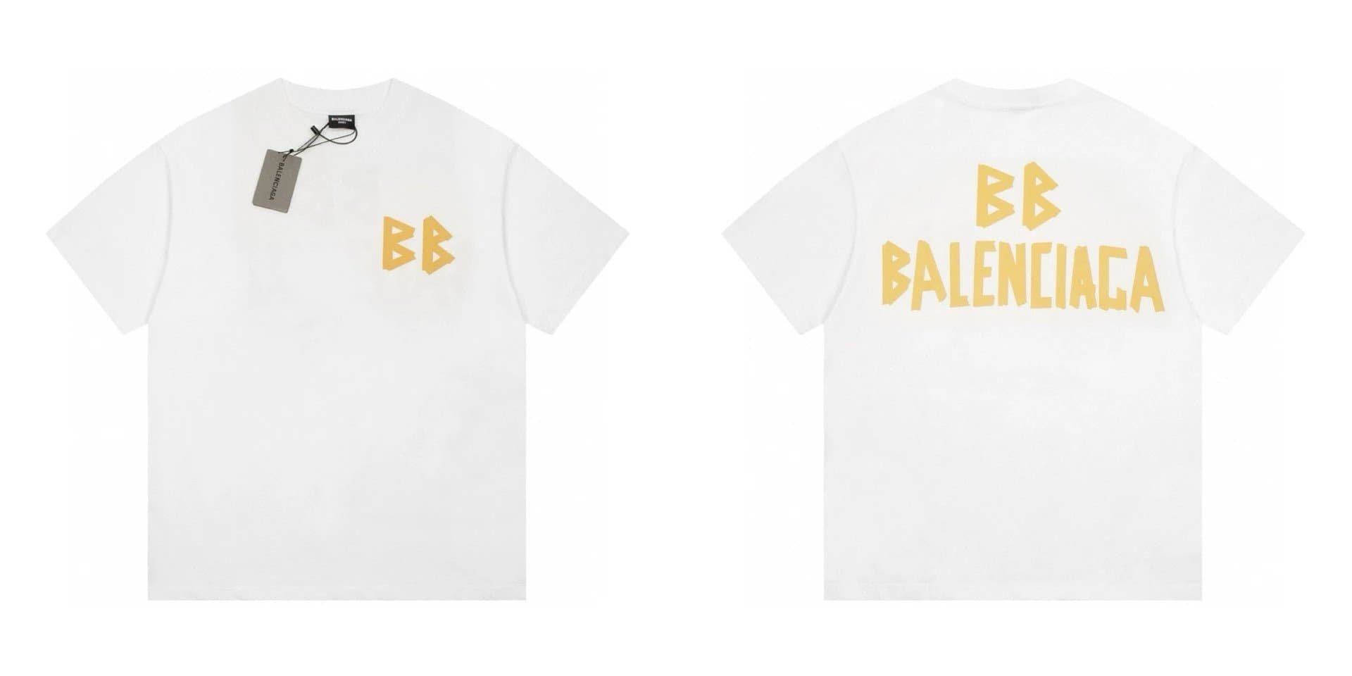 Balenciaga Logo T-Shirt Red Logo — 529白色