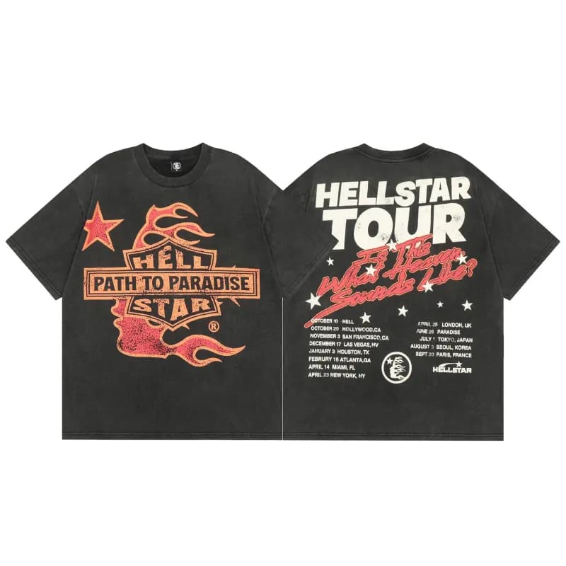 Hellstar Brainwashed Tee Eye Graphic Print — 【280优质量】款式十七(黑色)