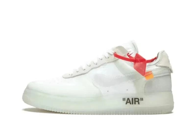 Nike Air Max 1 Fragment Design — OWF版 OW空军网纱白AO4606-100