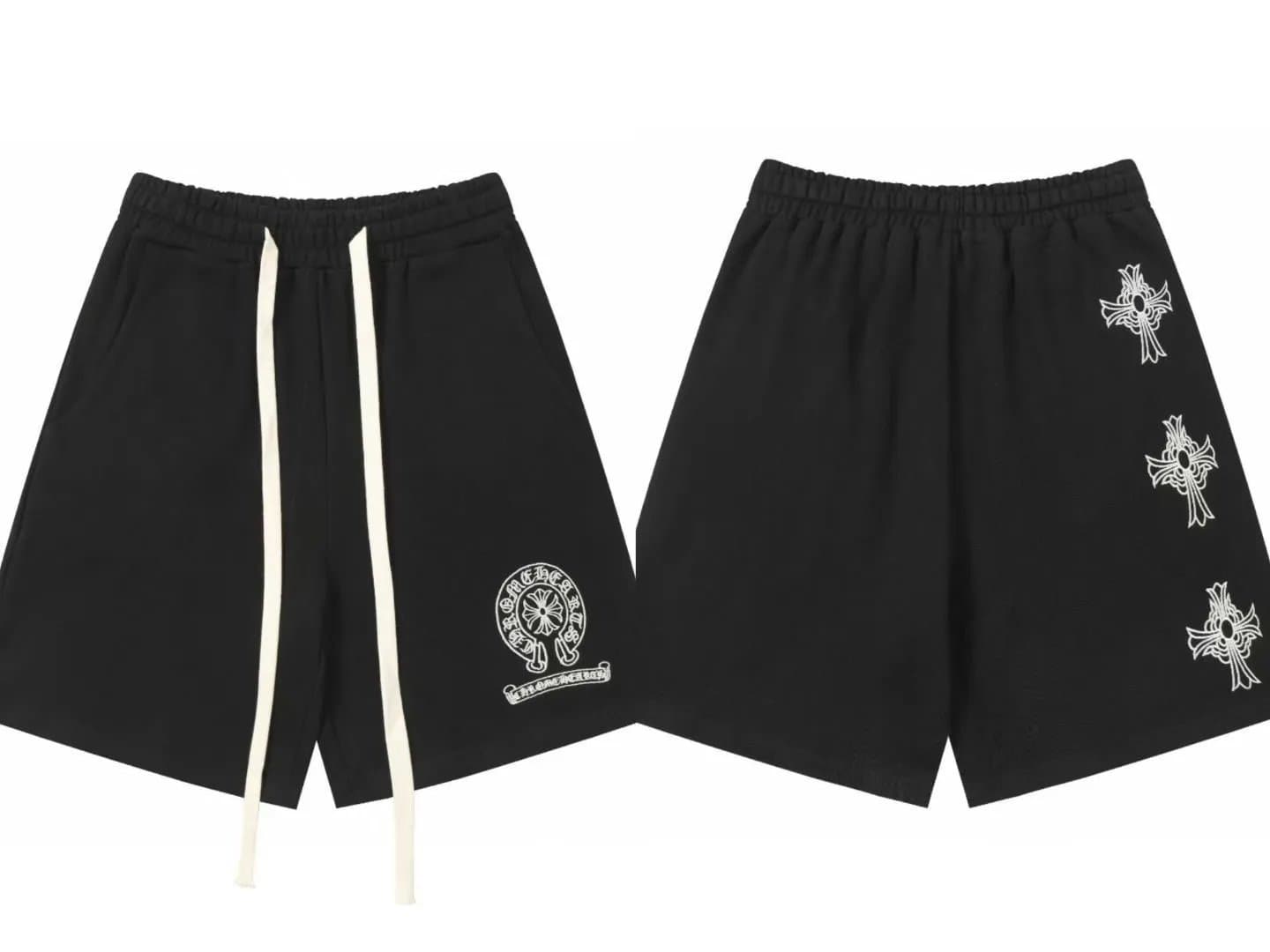 Chrome Hearts Embroidered Shorts Cross Logo — 9