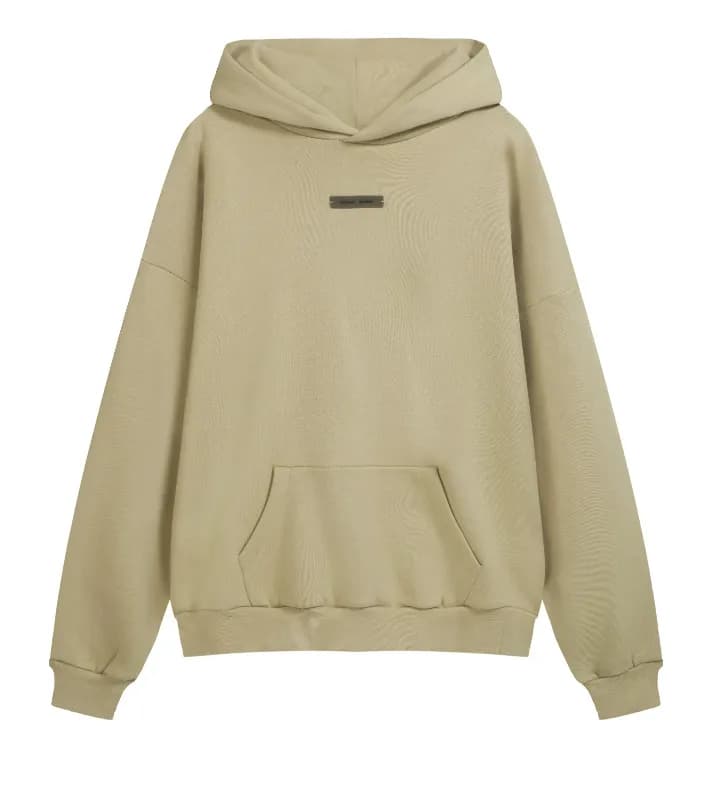 Fear of God Essentials Half-Zip Windbreaker Oversized Fit — 6296木材灰